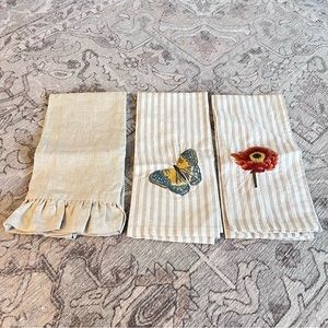 Pottery Barn Vintage Kitchen Hand Tea Towels